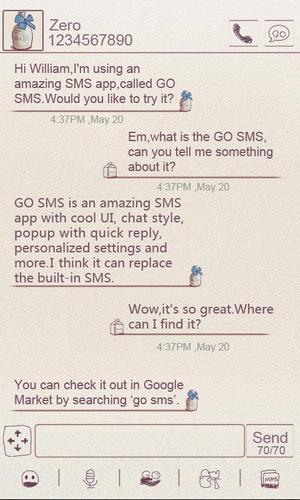 ZMilk GO SMS THEME