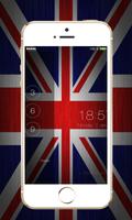 UK Flag Pin Screen Lock