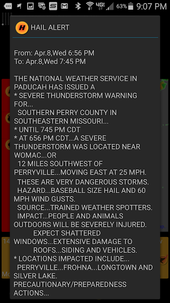 Early Warning Hail Alerts