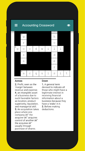 Accounting Crossword