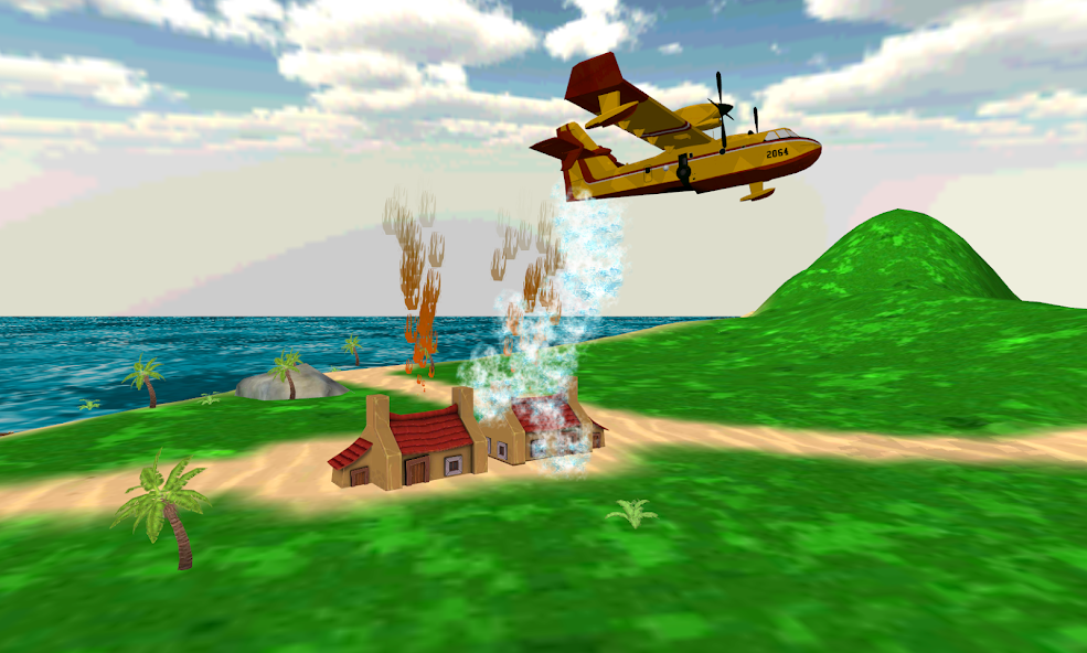 Airplane Firefighter 3D