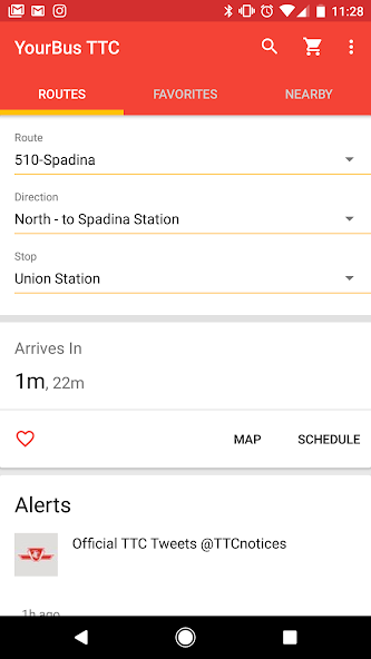 TTC Toronto Bus Tracker