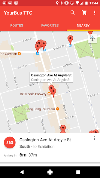 TTC Toronto Bus Tracker