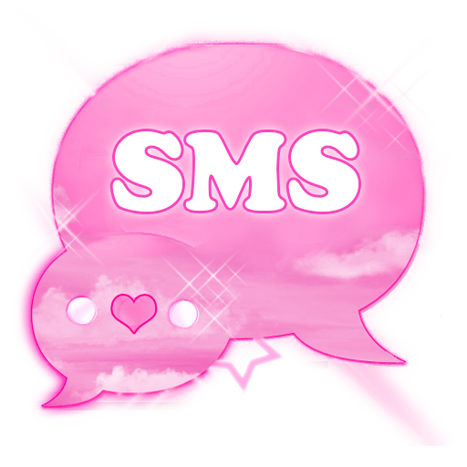 Pink Clouds Theme GO SMS Pro