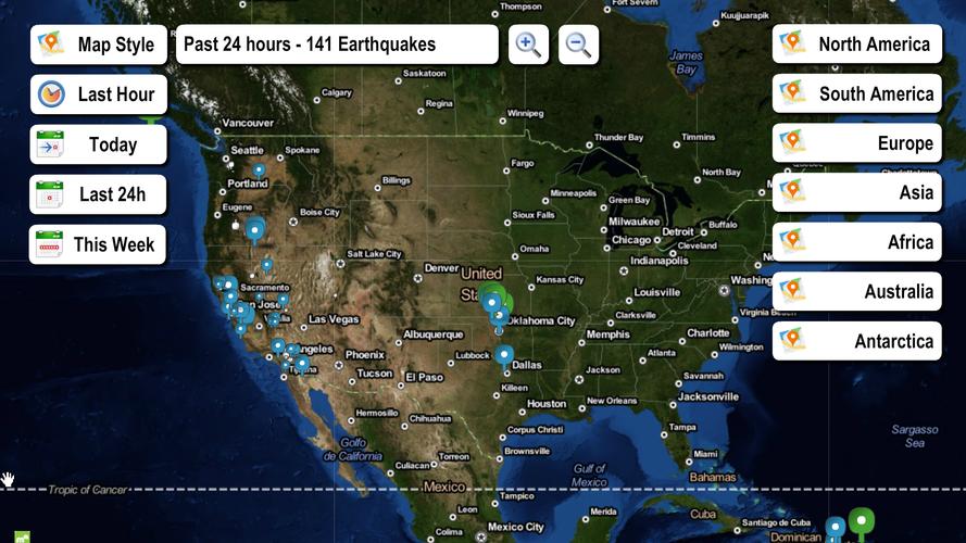 Live Earthquake Map