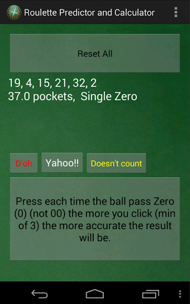 Roulette Predictor &Calculator