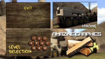 Log Transporter Cargo Truck 3D