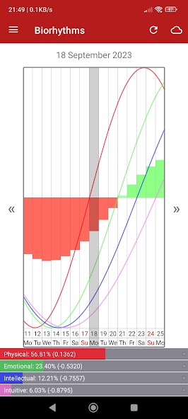 Personal Biorhythms Calculator