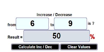 Percentage Calculator 3 in 1