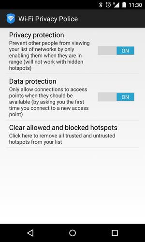 Wi-Fi Privacy Police