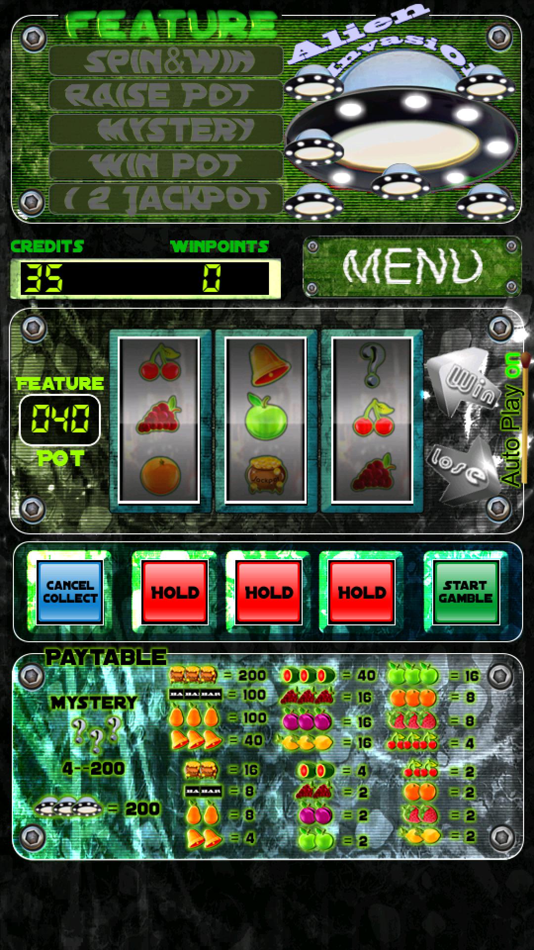 Alien invasion - Slot Machine