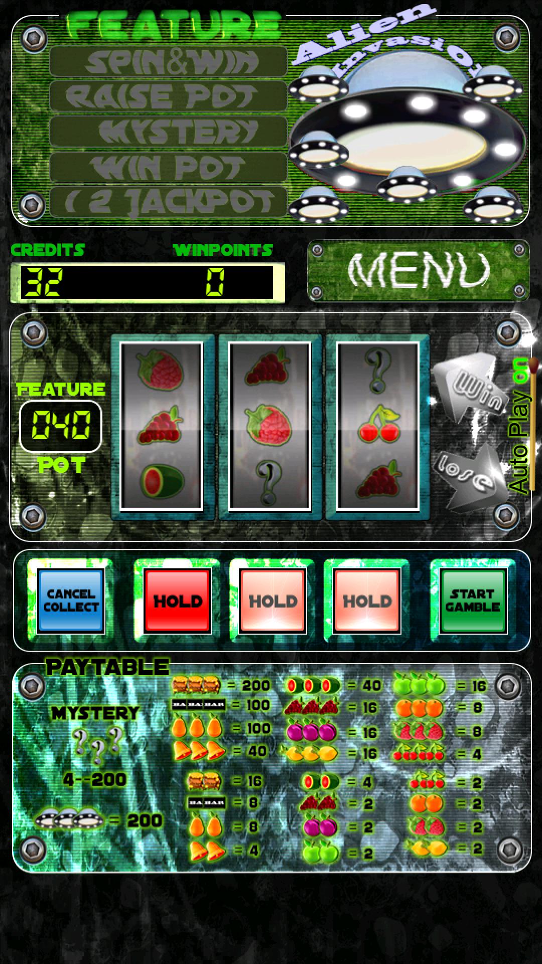 Alien invasion - Slot Machine