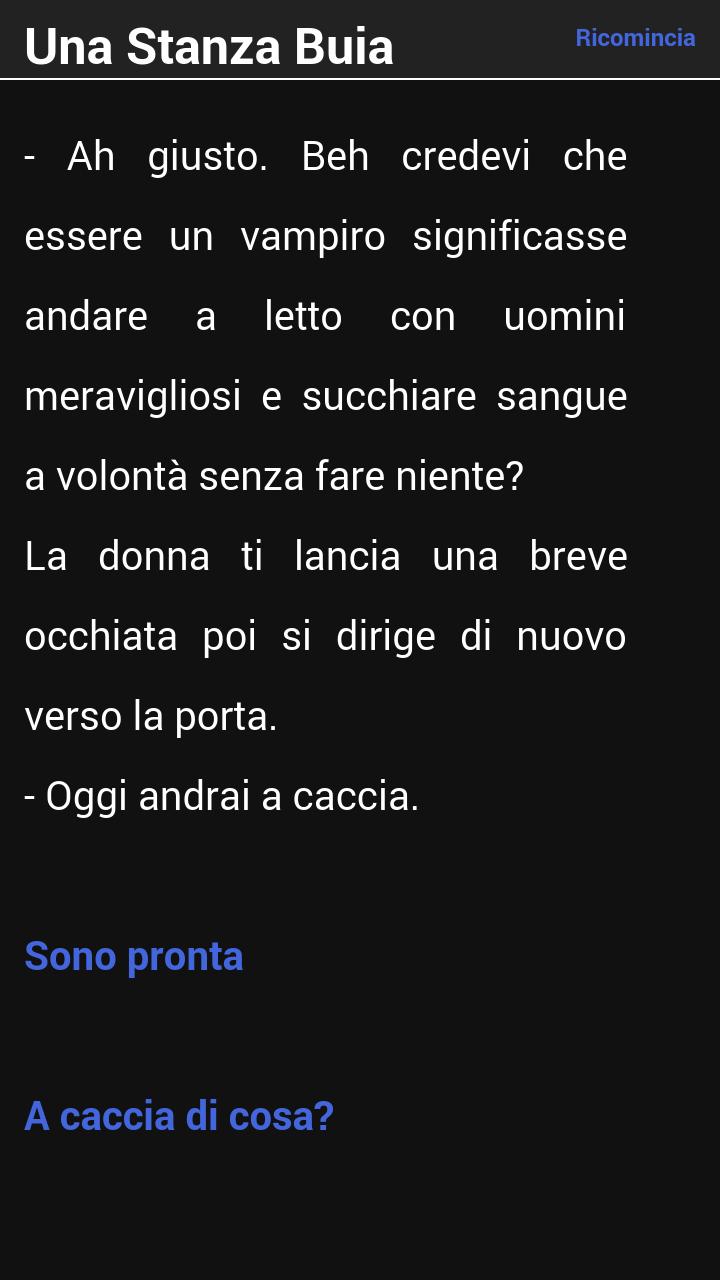 Una Stanza Buia Libro Game