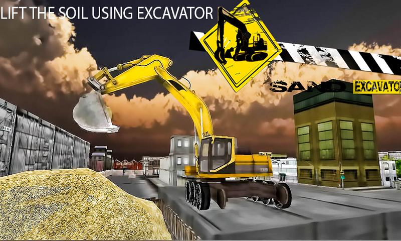 Sand Excavator Simulator Crane