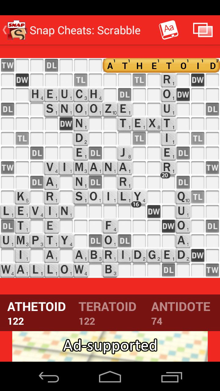 Snap Cheats: Scrabble