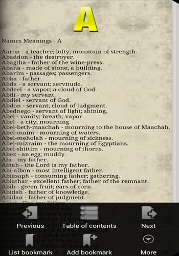 Bible Names with Meanings