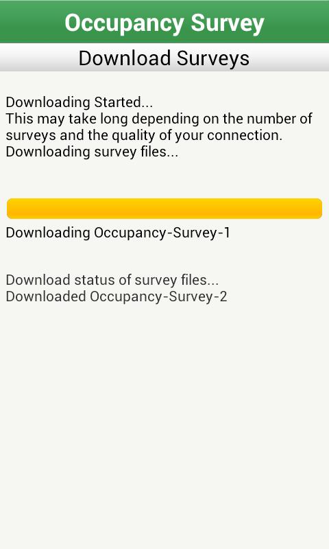 Occupancy Survey