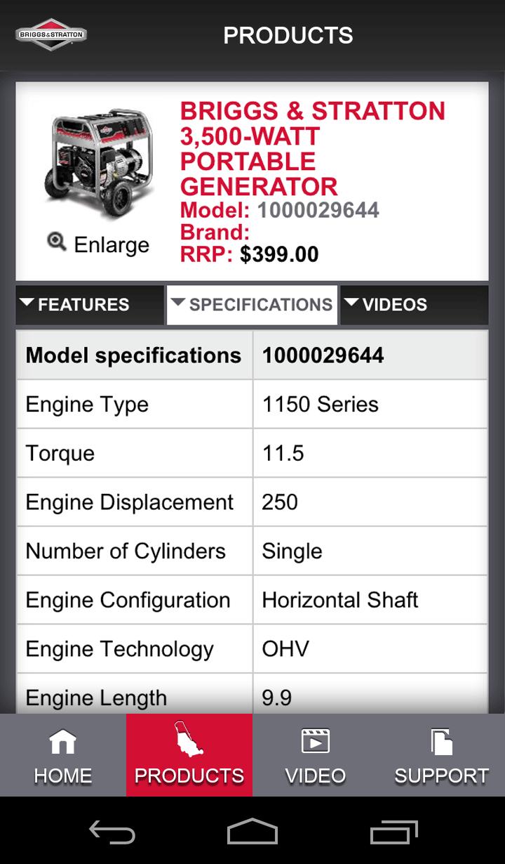 Briggs & Stratton Home Depot