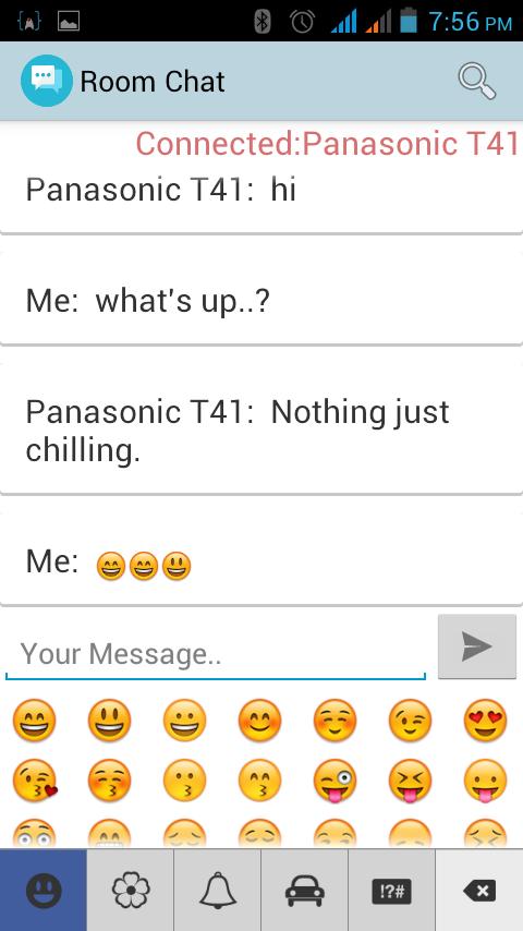 Bluetooth Chat(Room Chat)