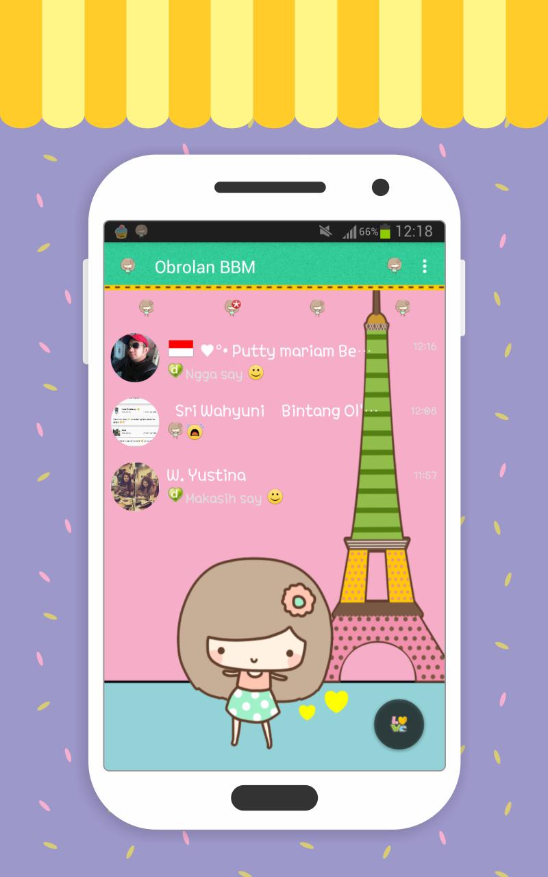 Cute Paris Theme Free