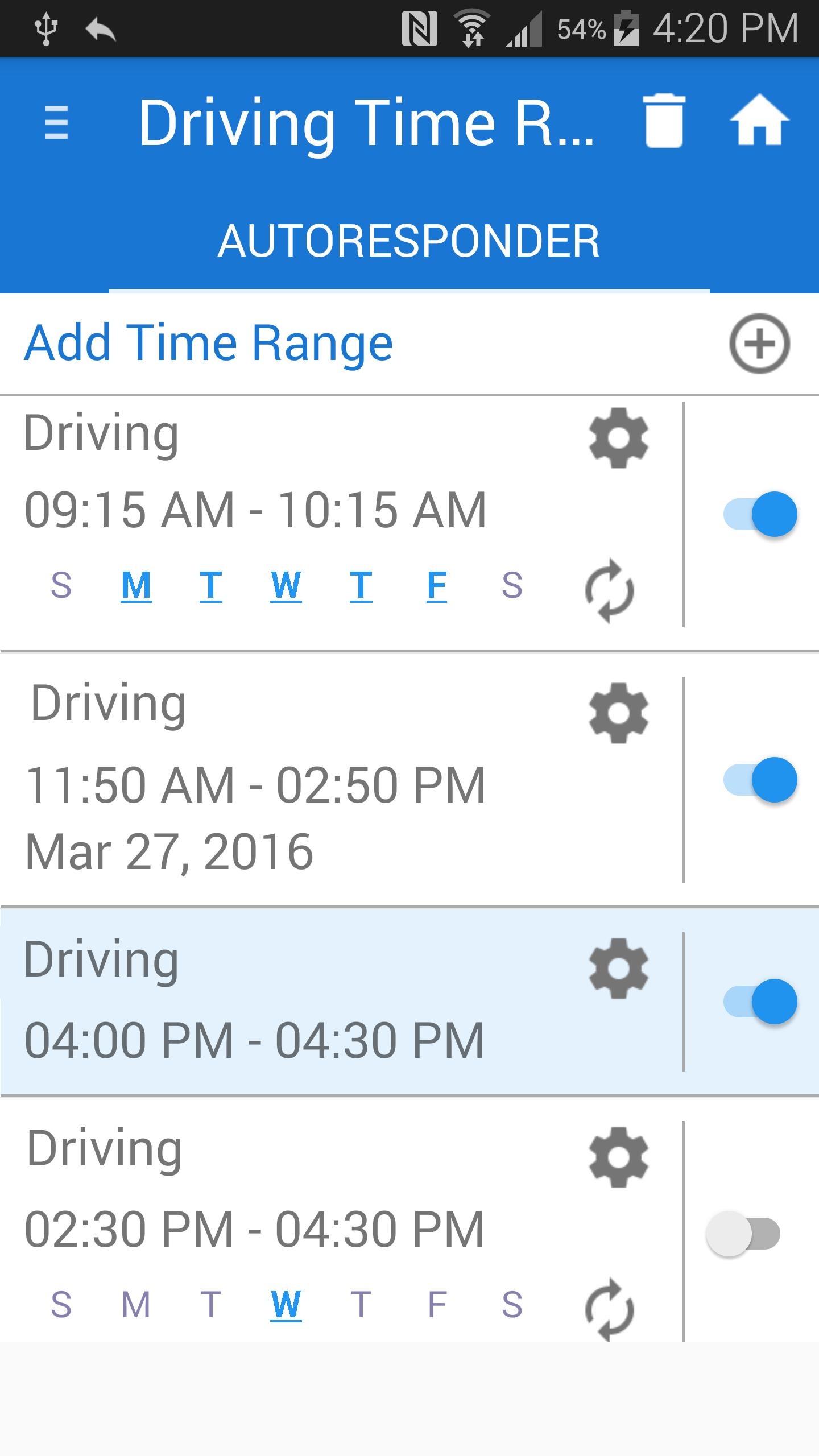 Safe Driving + Auto SMS