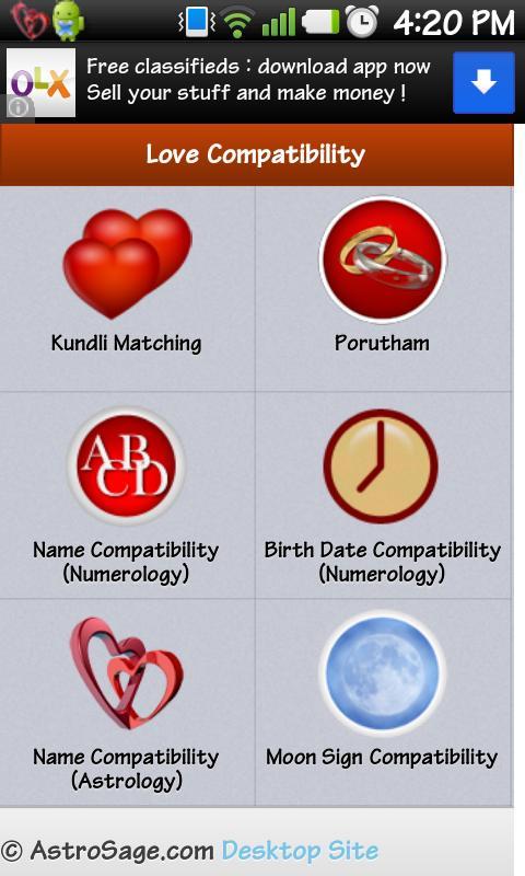 Love Match Compatibility