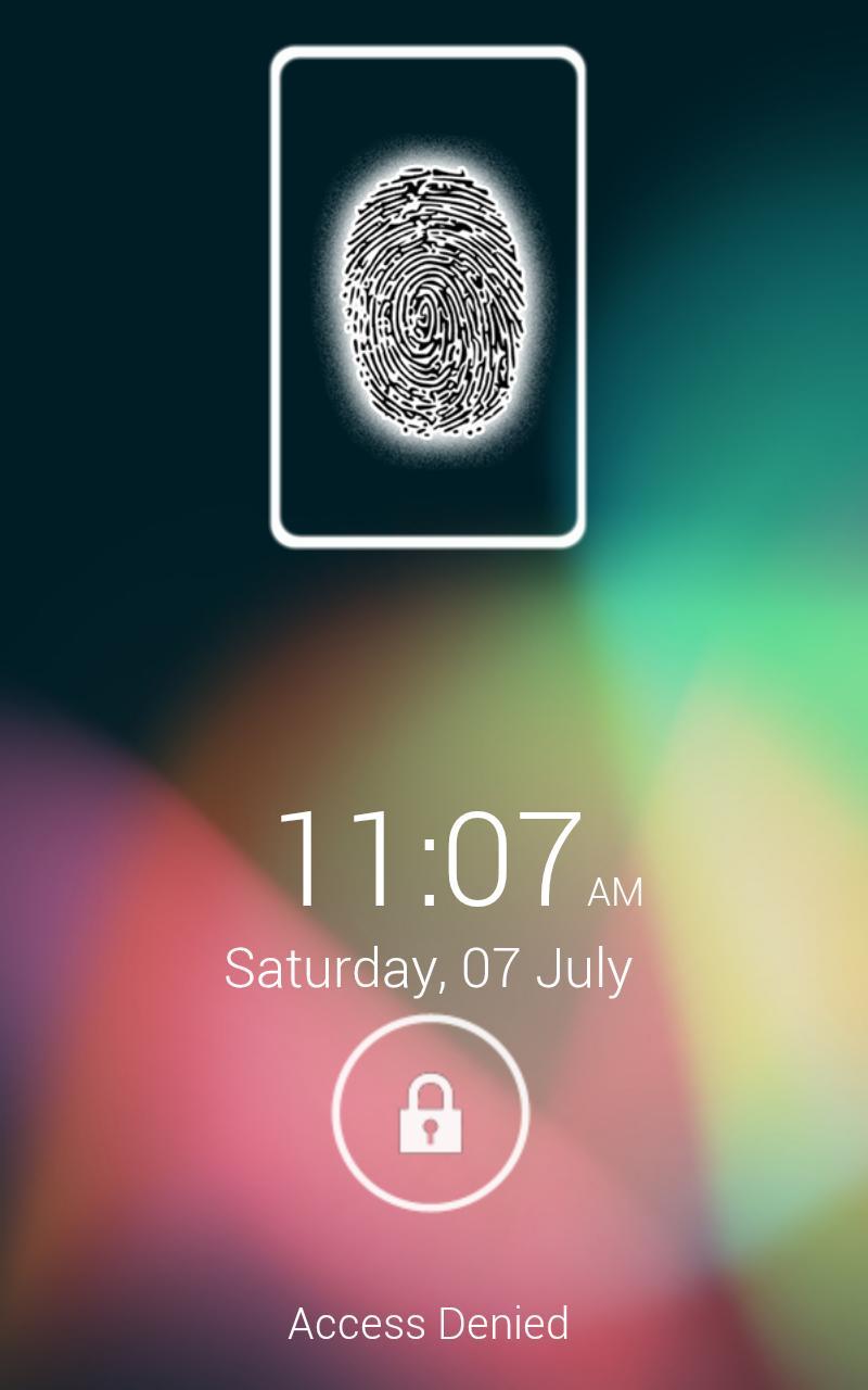 Fingerprint Screen Lock-Prank