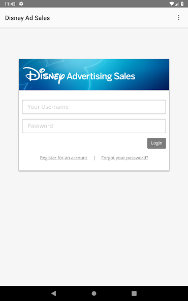 Disney Advertising Sales App