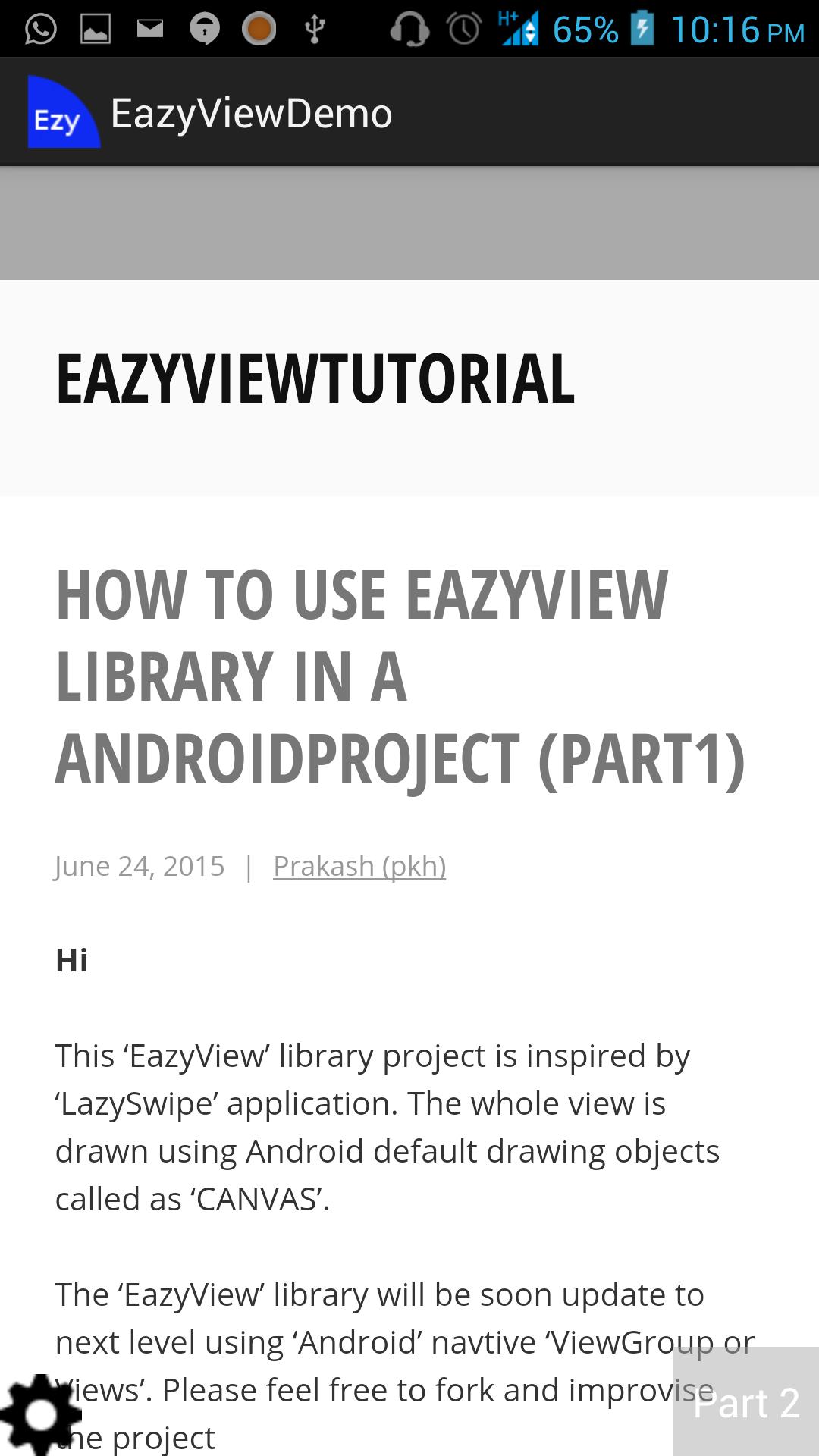 EazyView Library / LazySwipe