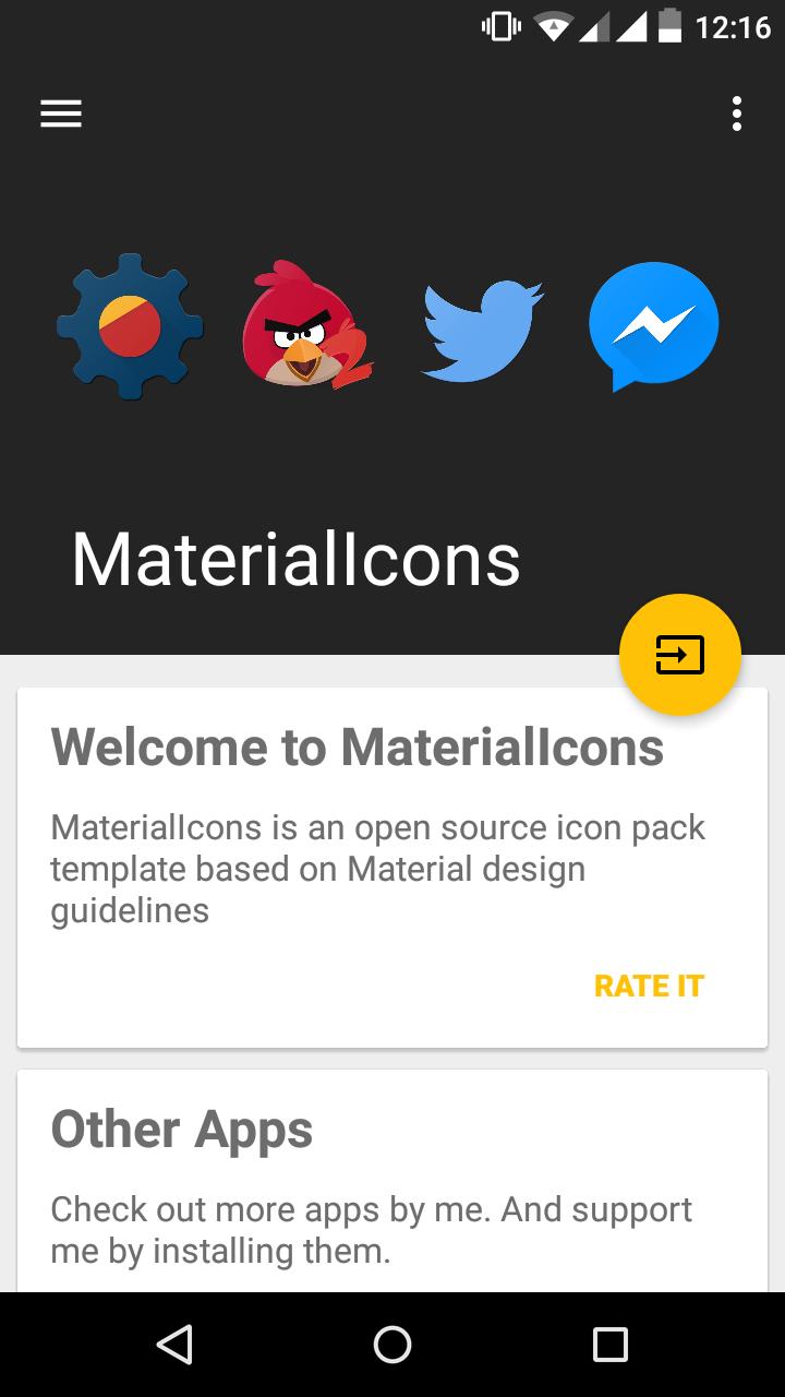 Material Icon pack template