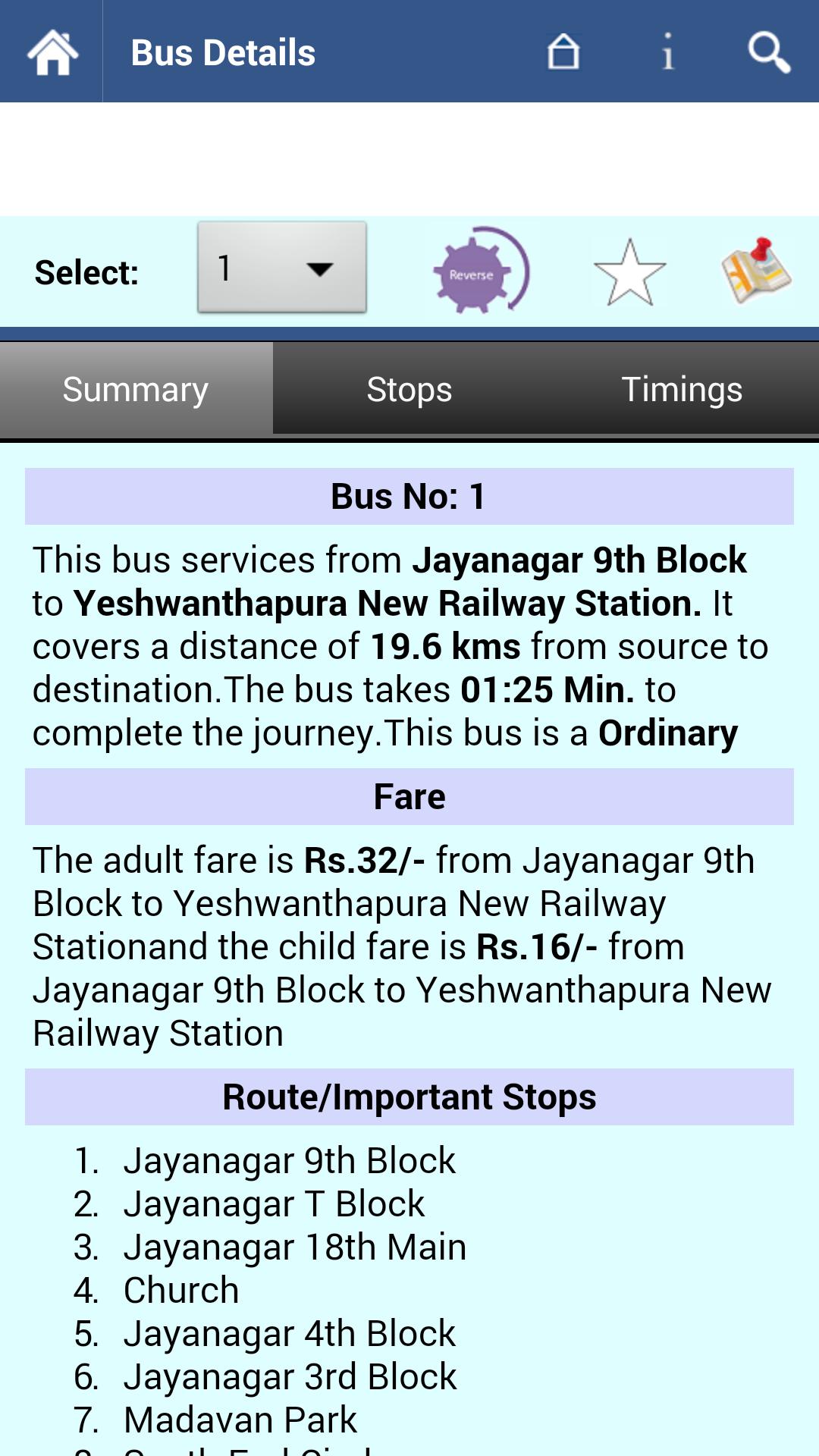 Bangalore BMTC Info