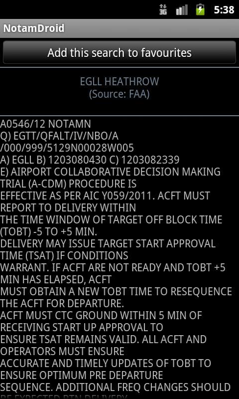 Notam Droid