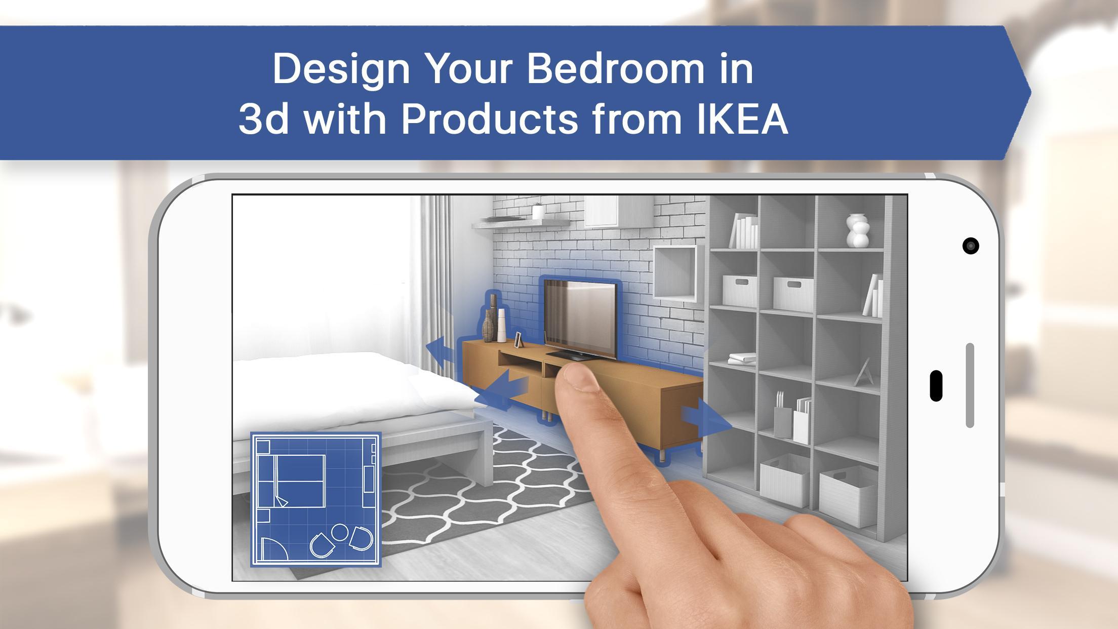 3D Bedroom for IKEA: Room Interior Design Planner