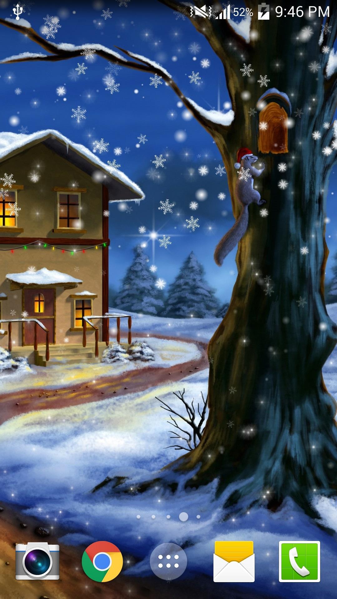 Snow Night PRO Live Wallpaper