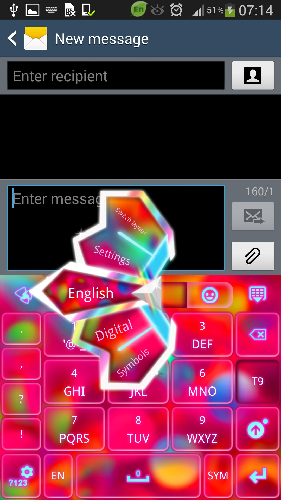 GO Keyboard Color Bubble Theme