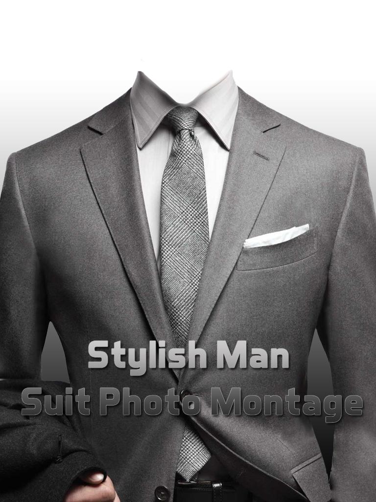 Stylis Man Suit Photo Montage