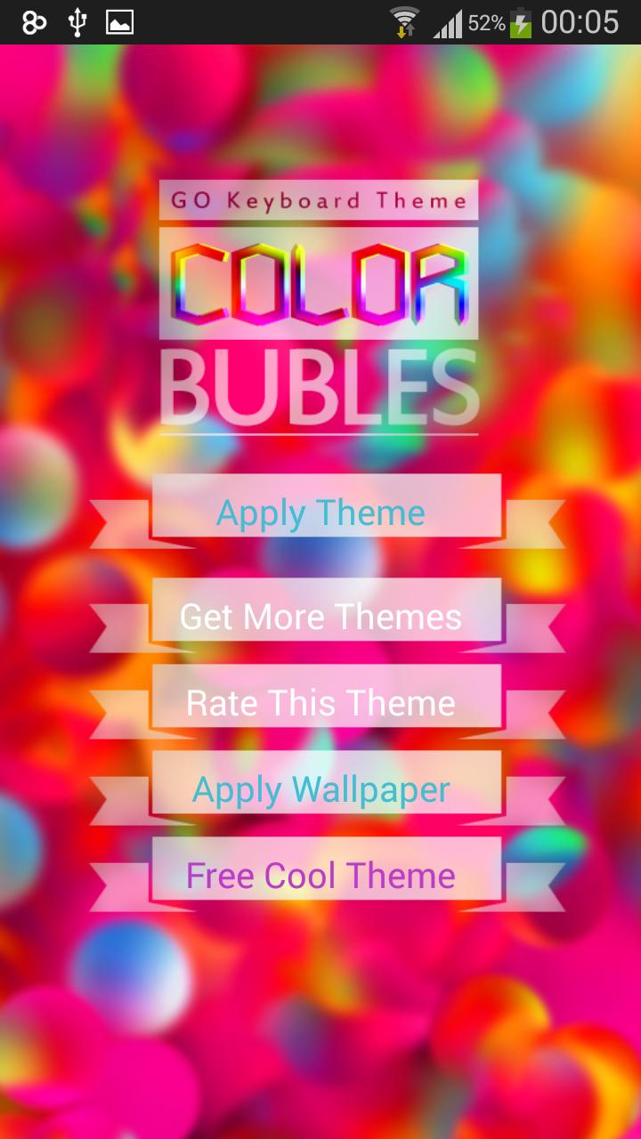 GO Keyboard Color Bubble Theme