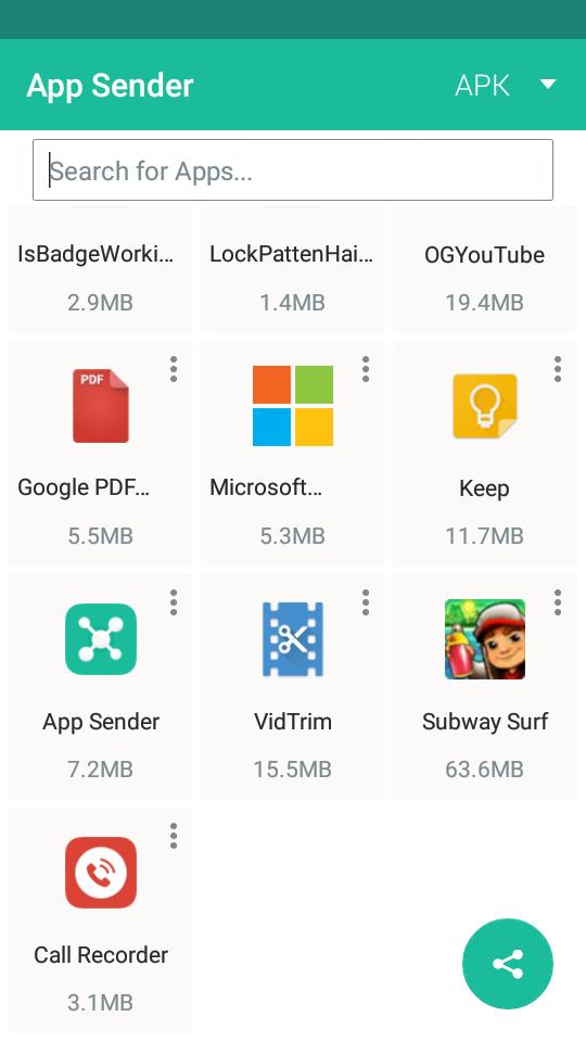 AppSender -  Share Apps