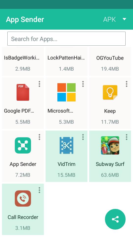 AppSender -  Share Apps