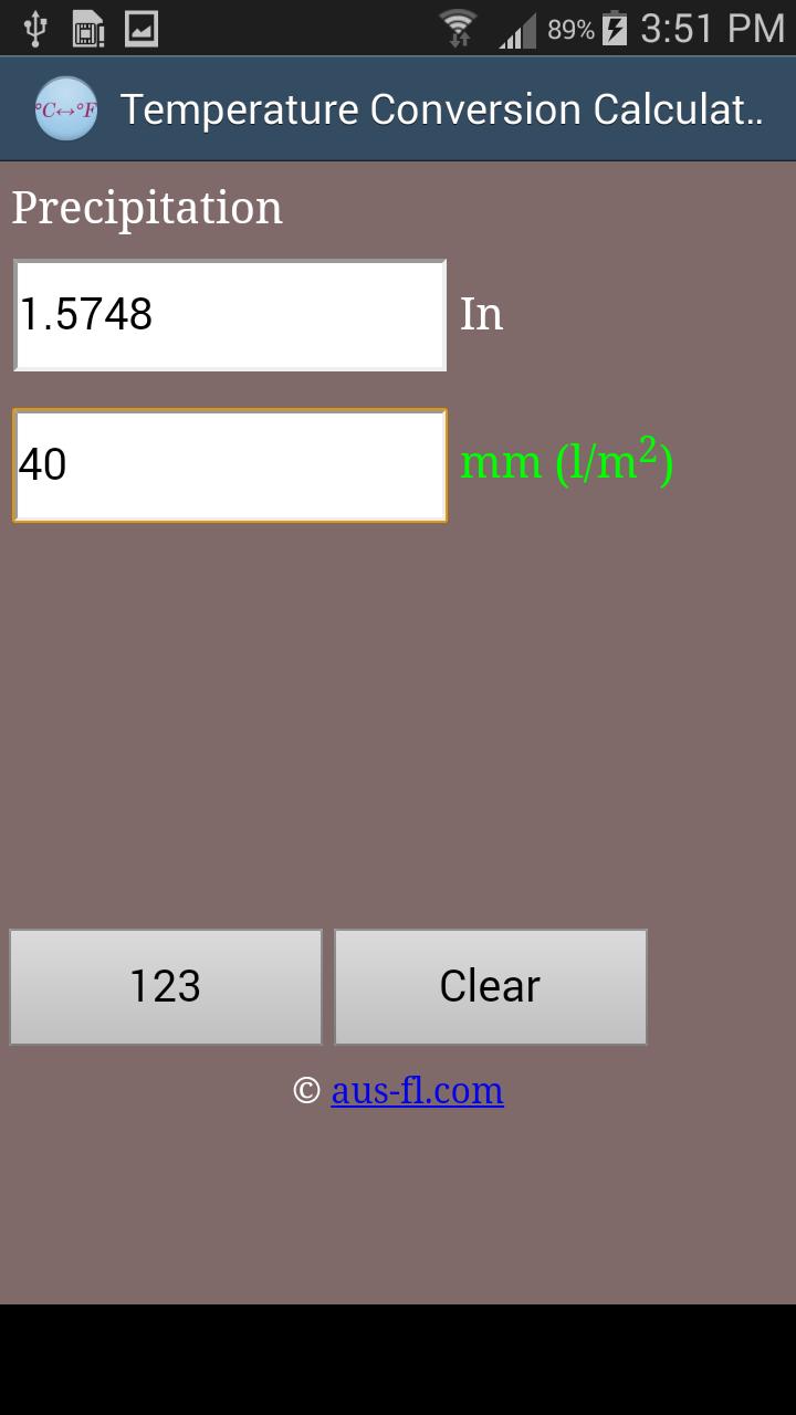 Temperature Conversion Calcula