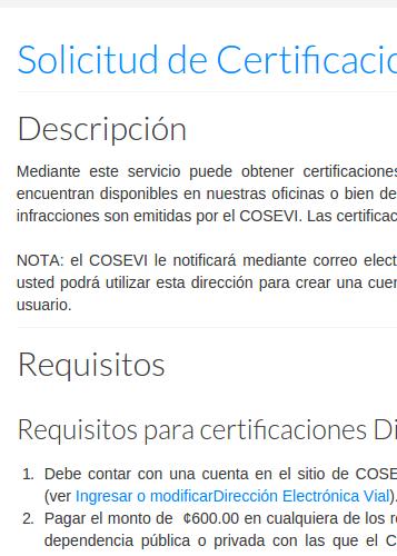 Consultar Certificacion Cosevi