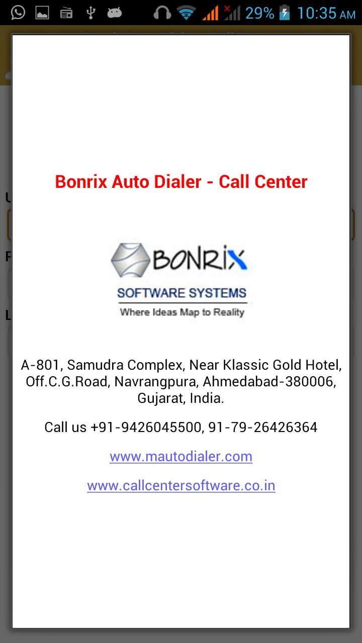 Bonrix Auto Dialer-Call Center