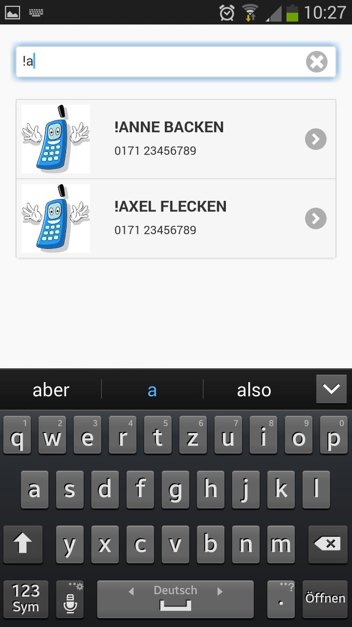 mufa.de Free SMS Adressbuch