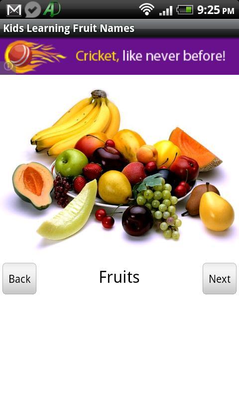 Kids Learning Fruit Names