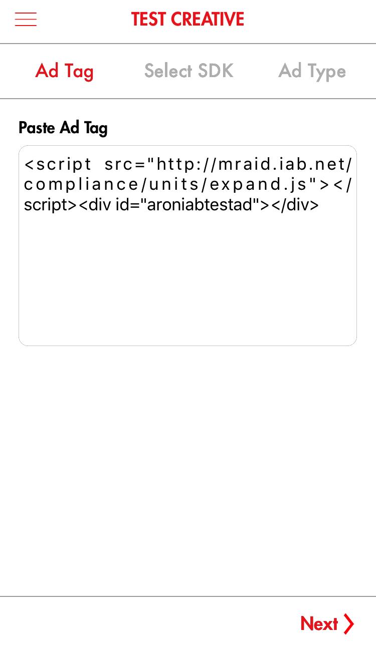 MRAID Ads SDK Tester