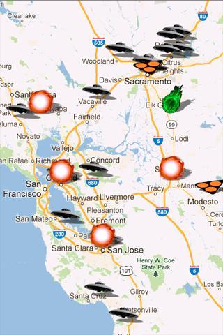 UFO tracking in real time app