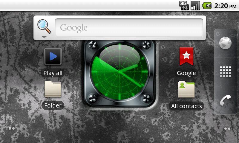 Radar Clock free livewallpaper