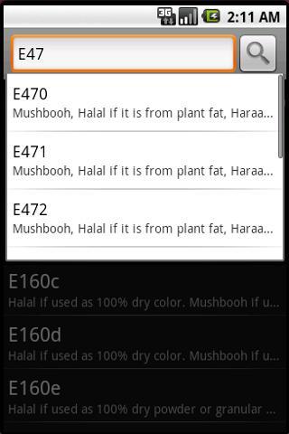 Halal E-Codes