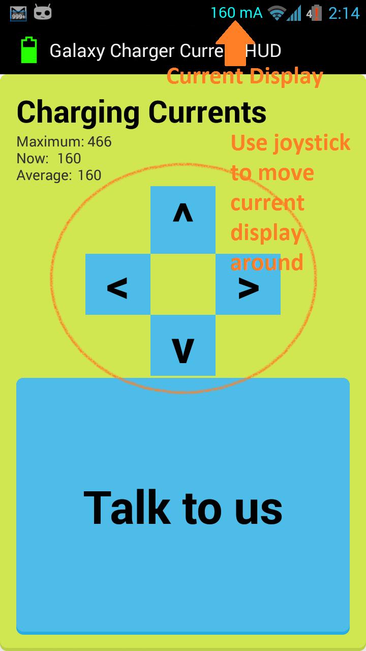 Galaxy Charger Current HUD