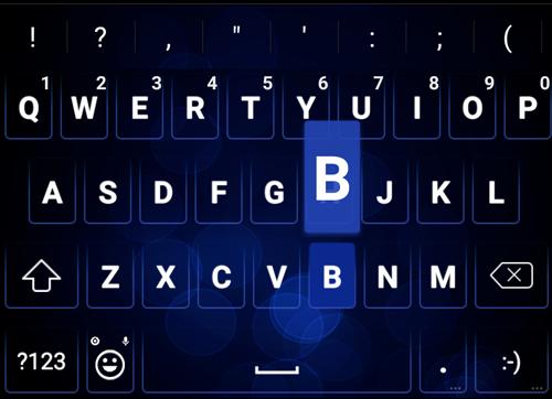 Dark Blue Emoji Keyboard